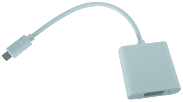 מתאם על כבל קצר USB-C ל-VGA נקבה AC-283